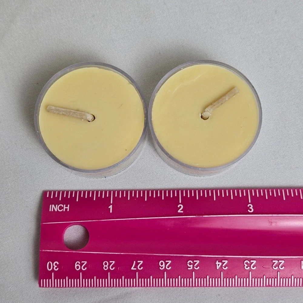 Set of 2 Fanm Limye‎ Soy & Beeswax Tealight Candles, Handmade in Haiti, New